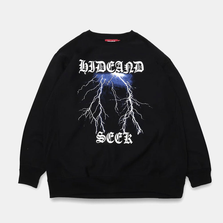 HIDE AND SEEK (ハイドアンドシーク) Thunder Sweat Shirt サンダースウェットシャツ