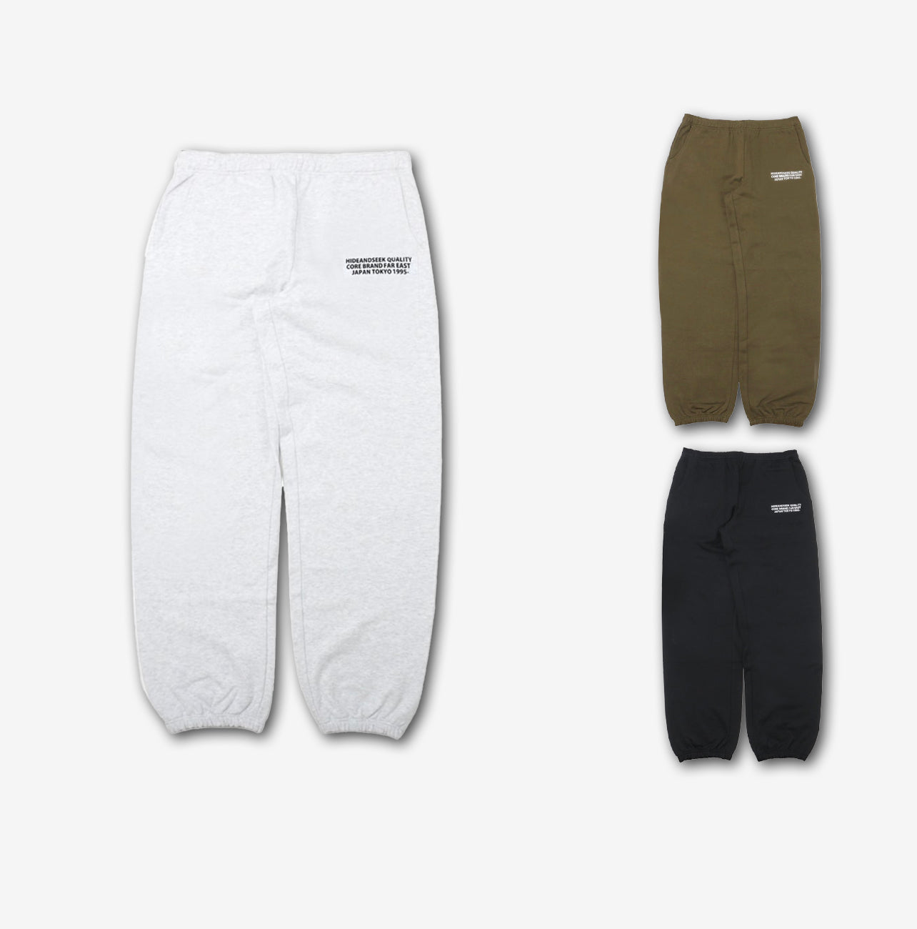 HIDE AND SEEK / HS Sweat Pant-2(23aw) – Pinegreen