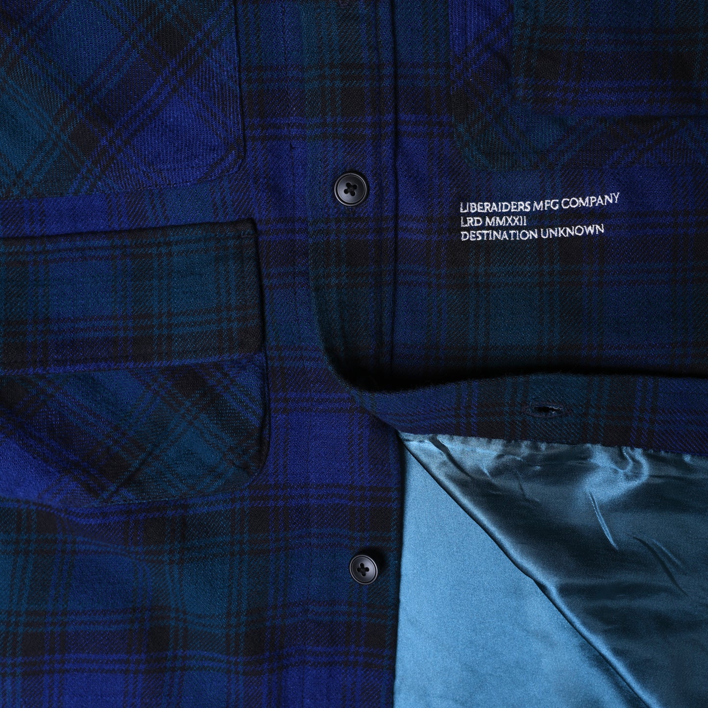 Liberaiders (リベレイダース) 24 F/W  マルチポケットフランネルチェックシャツ MULTI POCKET PLAID SHIRT 78101 / NAVY