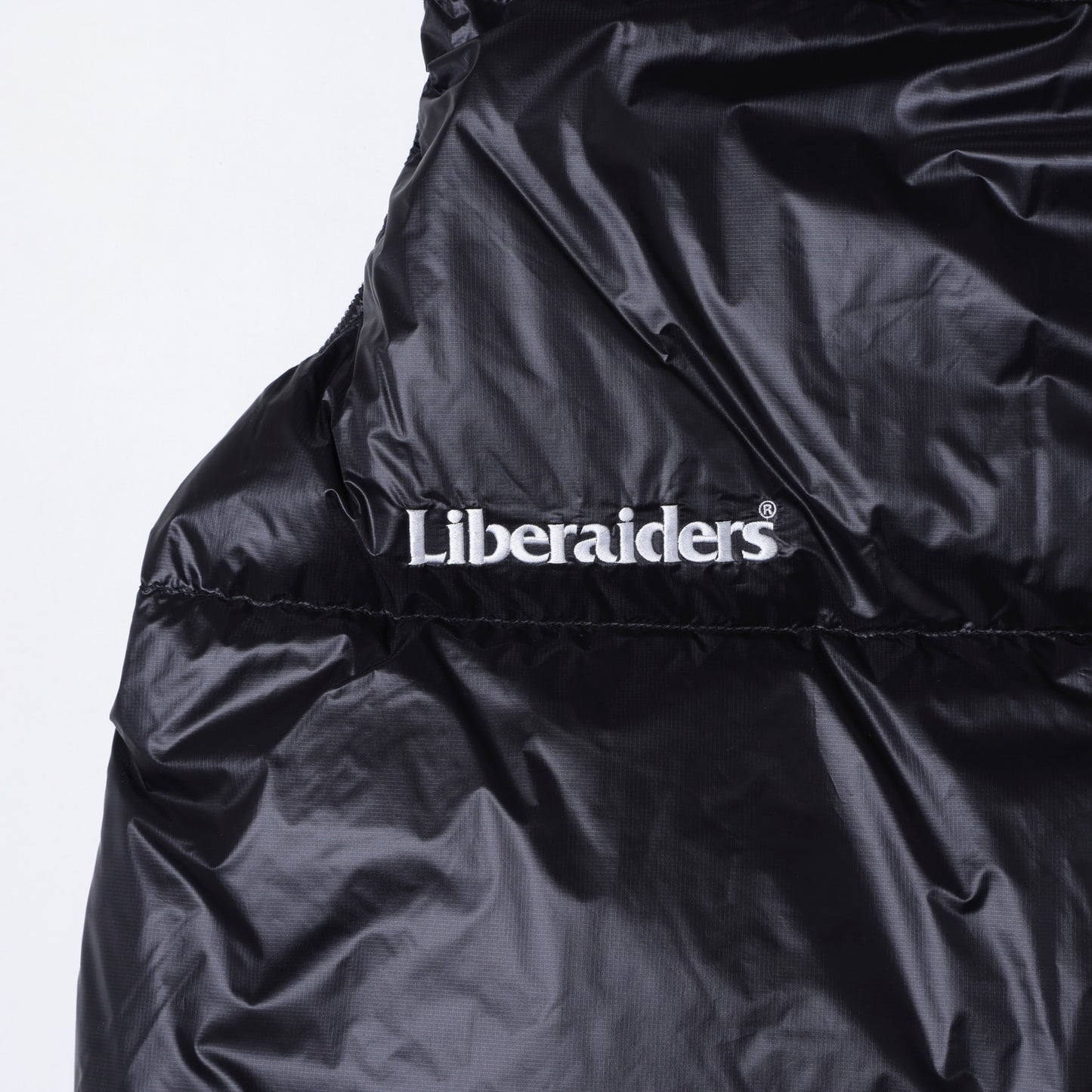 NANGA X LIBERAIDERS  (ナンガ リベレイダース) RIPSTOP NYLON DOWN VEST リップストップ ダウンベスト ブラック