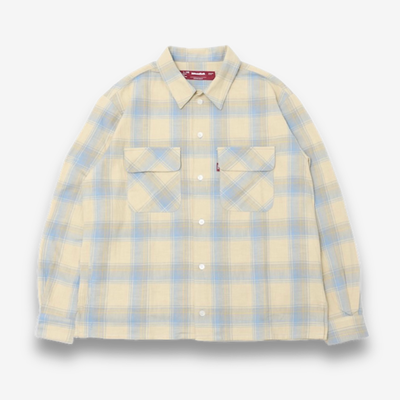 HIDE AND SEEK / CHECK L/S SHIRT (24ss) / YELLOW
