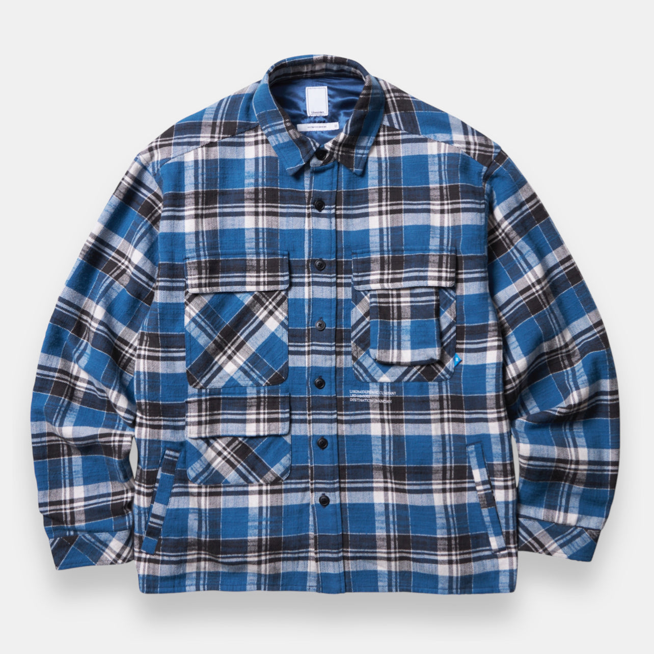 Liberaiders (リベレイダース) 24 F/W  マルチポケットフランネルチェックシャツ MULTI POCKET PLAID SHIRT 78101 / BLUE