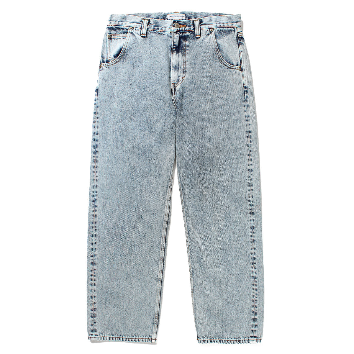 cabaret poval キャバレー ポバール Standard Jean Bleached スタンダードジーンズブリーチ  made in japan 日本製 ブルー