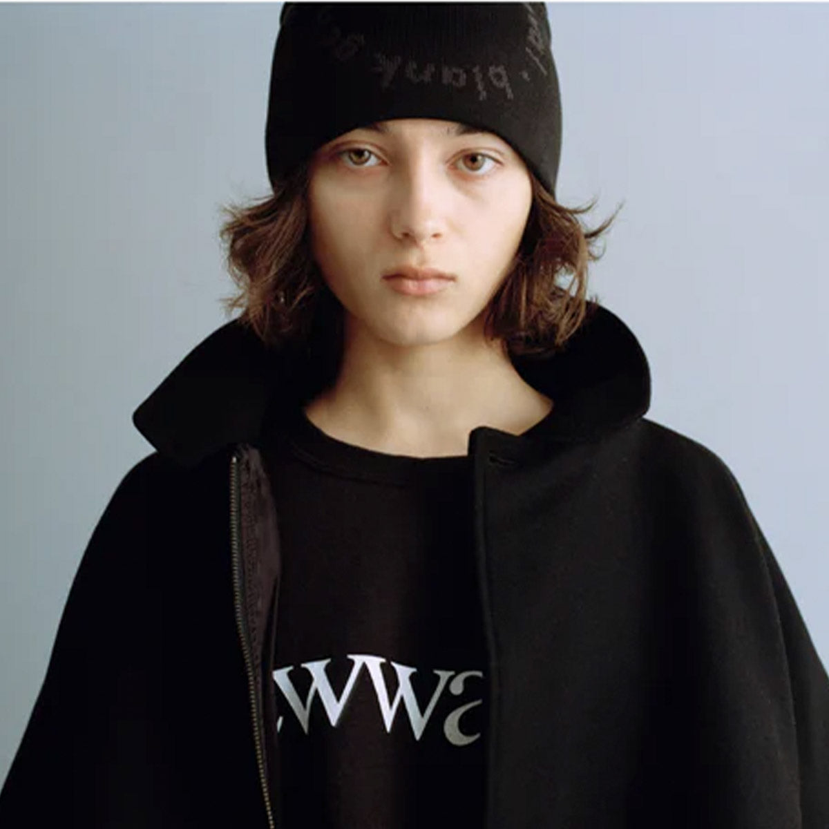 cabaret poval キャバレー ポバール Sidewalk Beanie サイドウォークビーニー  made in japan 日本製 ブラック