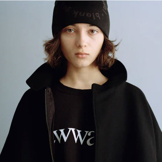 cabaret poval キャバレー ポバール Sidewalk Beanie サイドウォークビーニー  made in japan 日本製 グレー