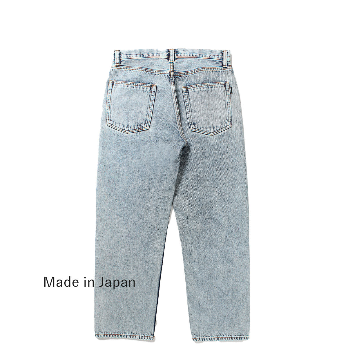 cabaret poval キャバレー ポバール Standard Jean Bleached スタンダードジーンズブリーチ  made in japan 日本製 ブルー