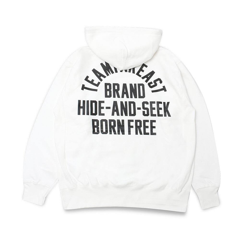 HIDE AND SEEK / College Hooded Sweat Shirt(24ss)