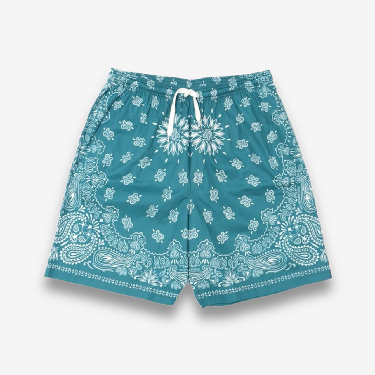 HIDE AND SEEK ハイドアンドシーク / Bandana Pattern Short(24ss) バンダナパターンショーツ / グリーン