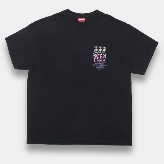 HIDE AND SEEK ハイドアンドシーク / Skull S/S Tee (24ss) スカル Tシャツ / ブラック