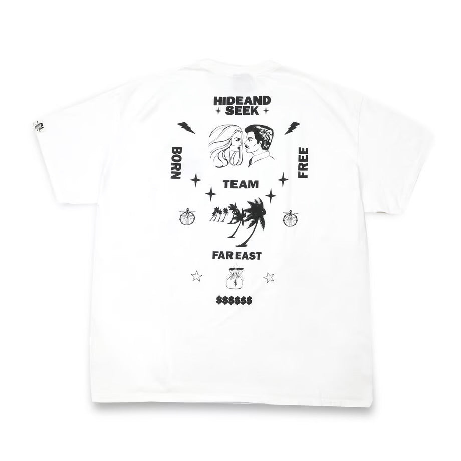 HIDE AND SEEK ハイドアンドシーク / Man&Woman S/S Tee(24AW) マン ＆ ウーマン Tシャツ / ホワイト