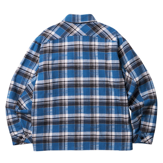 Liberaiders (リベレイダース) 24 F/W  マルチポケットフランネルチェックシャツ MULTI POCKET PLAID SHIRT 78101 / BLUE