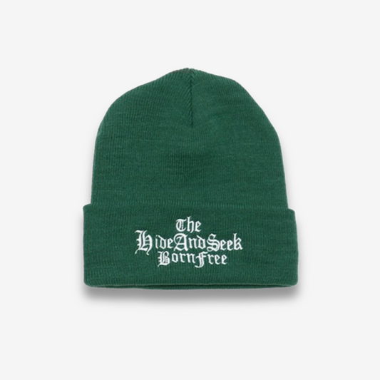 HIDE AND SEEK THE H&S KNIT CAP / GREEN