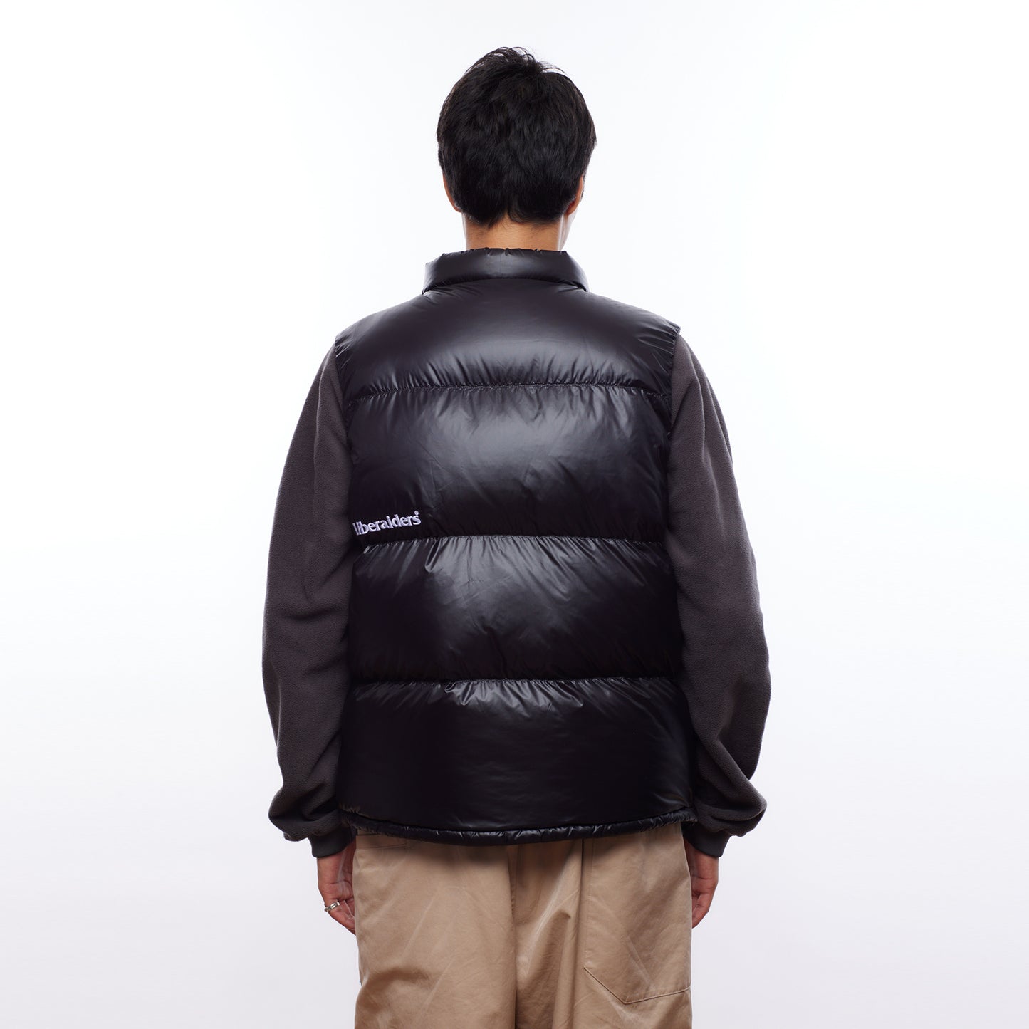 NANGA X LIBERAIDERS  (ナンガ リベレイダース) RIPSTOP NYLON DOWN VEST リップストップ ダウンベスト ブラック