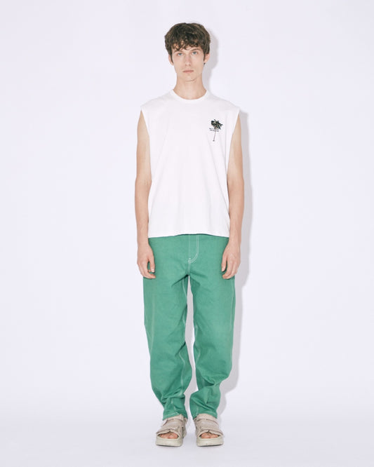 beautiful people （ビューティフルピープル）/ suvin compact jersey palm emb tank top / BLUE