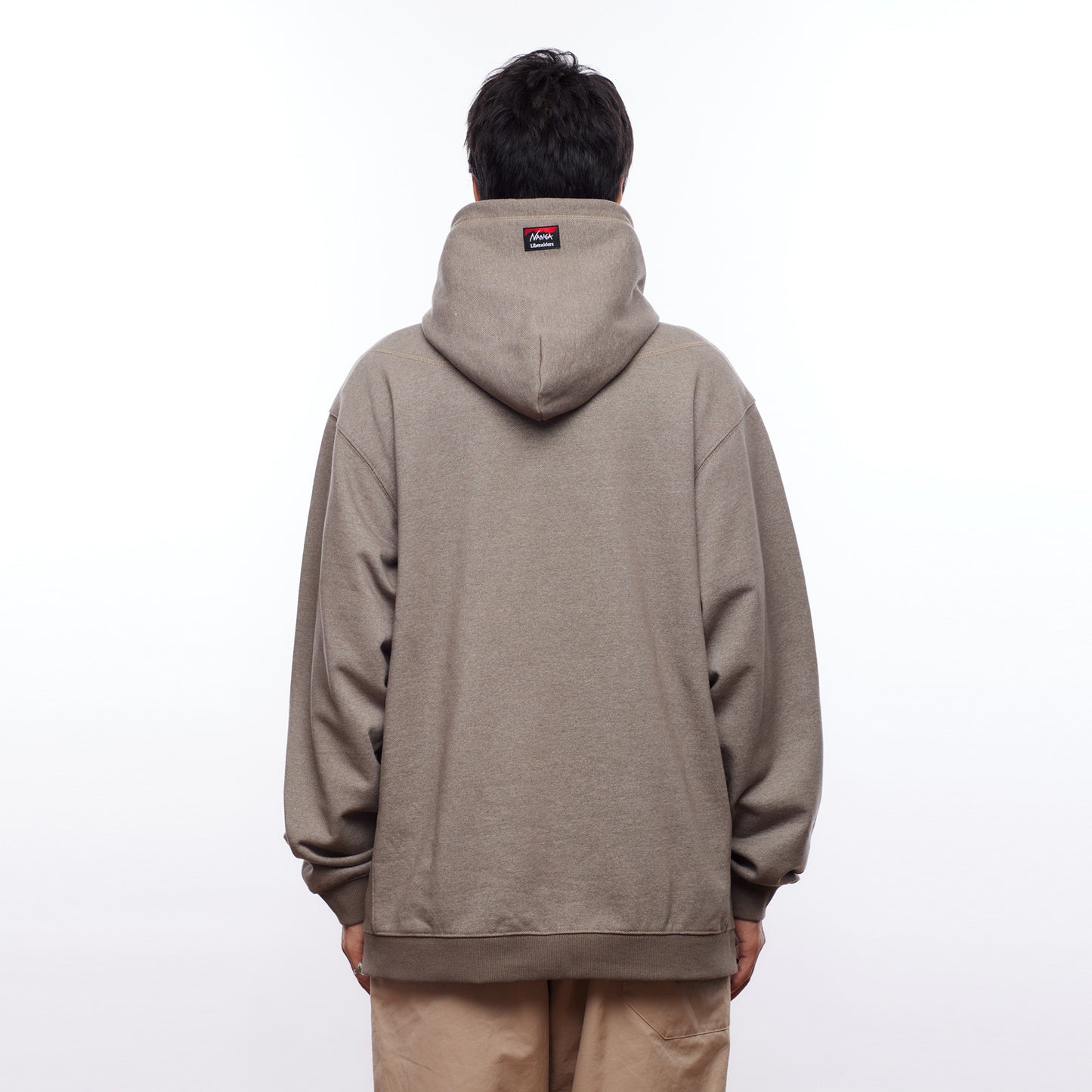 NANGA X LIBERAIDERS (ナンガ リベレイダース) ECO HYBRID HOODIE エコハイブリッド スウェット パーカー ブラウン