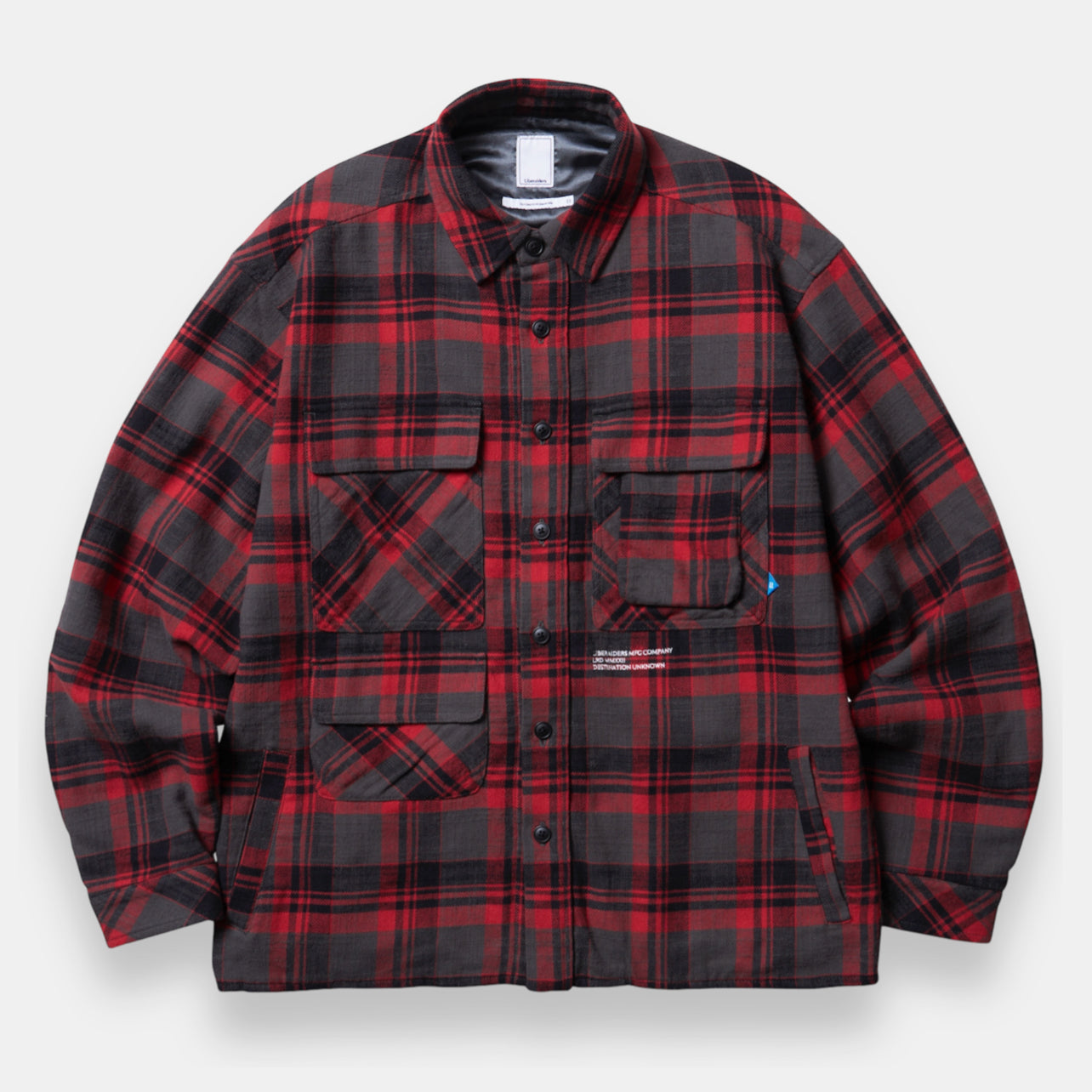 Liberaiders (リベレイダース) 24 F/W  マルチポケットフランネルチェックシャツ MULTI POCKET PLAID SHIRT 78101 / RED