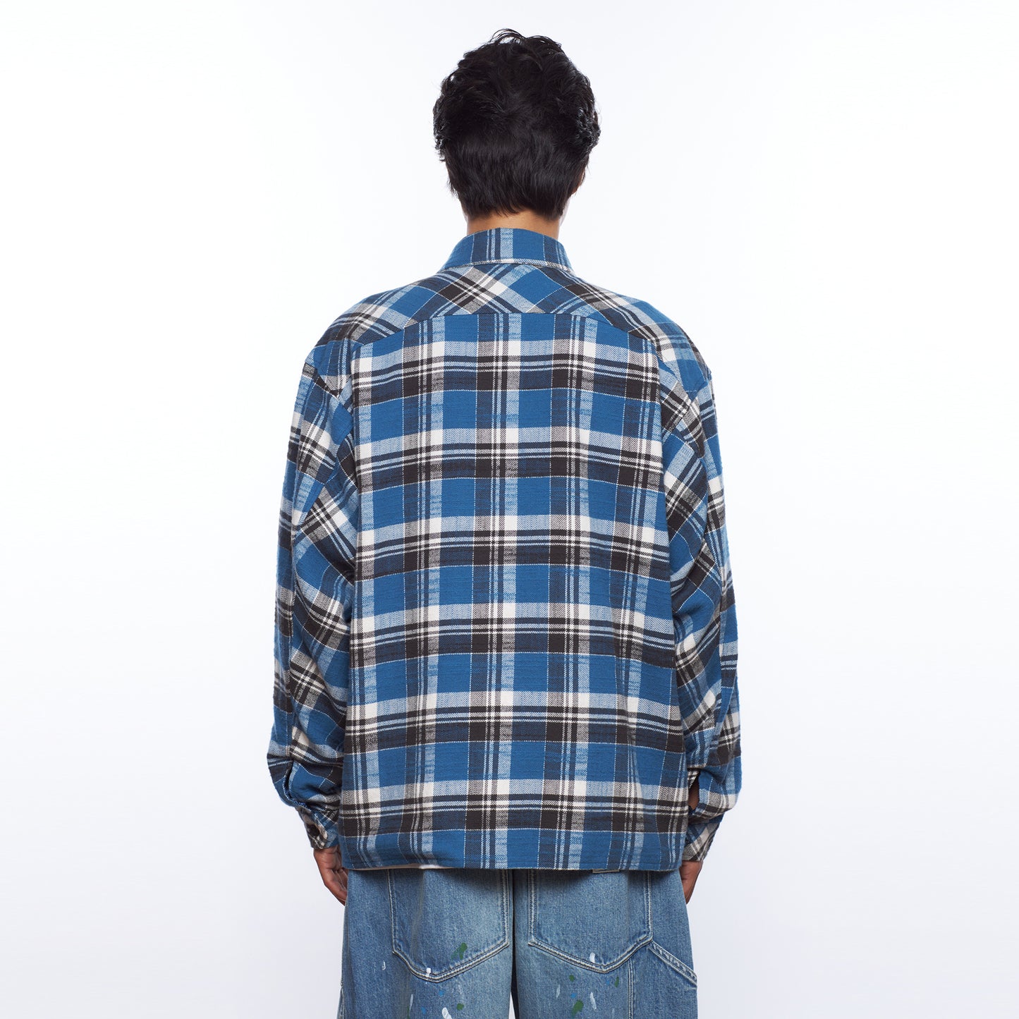 Liberaiders (リベレイダース) 24 F/W  マルチポケットフランネルチェックシャツ MULTI POCKET PLAID SHIRT 78101 / BLUE