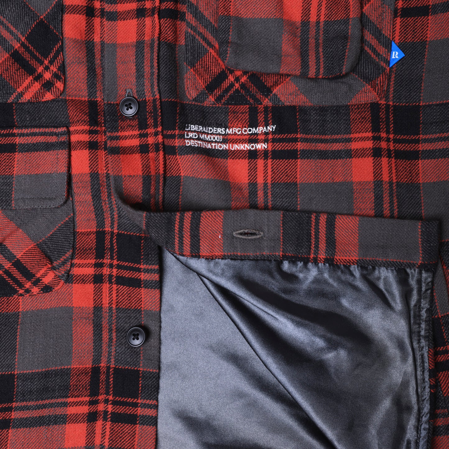 Liberaiders (リベレイダース) 24 F/W  マルチポケットフランネルチェックシャツ MULTI POCKET PLAID SHIRT 78101 / RED