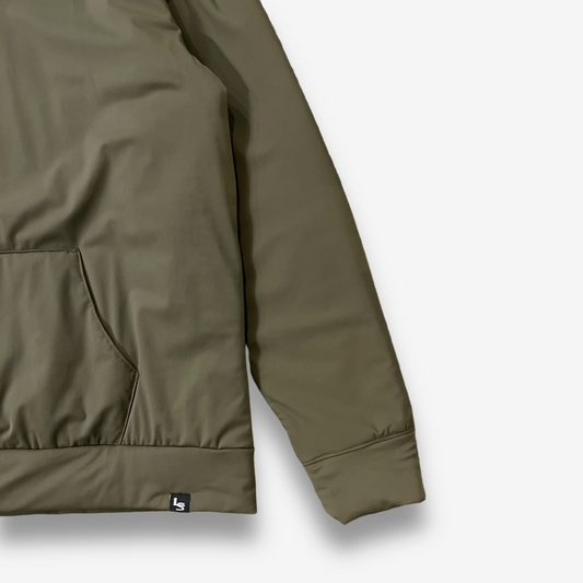 Liss / PADDING CUT&SEWN PULL PARKER / KHAKI