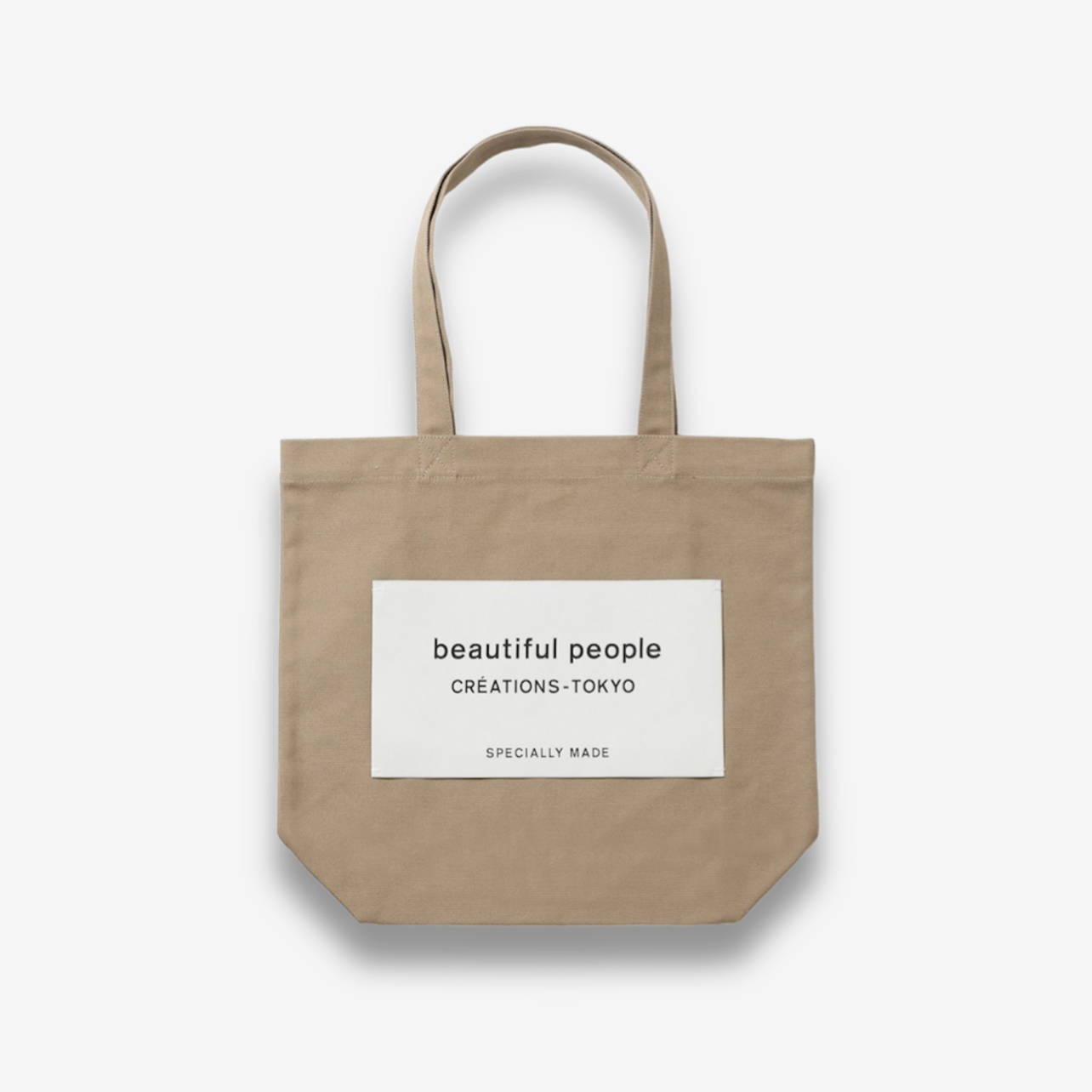 beautiful people （ビューティフルピープル）/ SDGs name tag tote bag / MUSHROOM