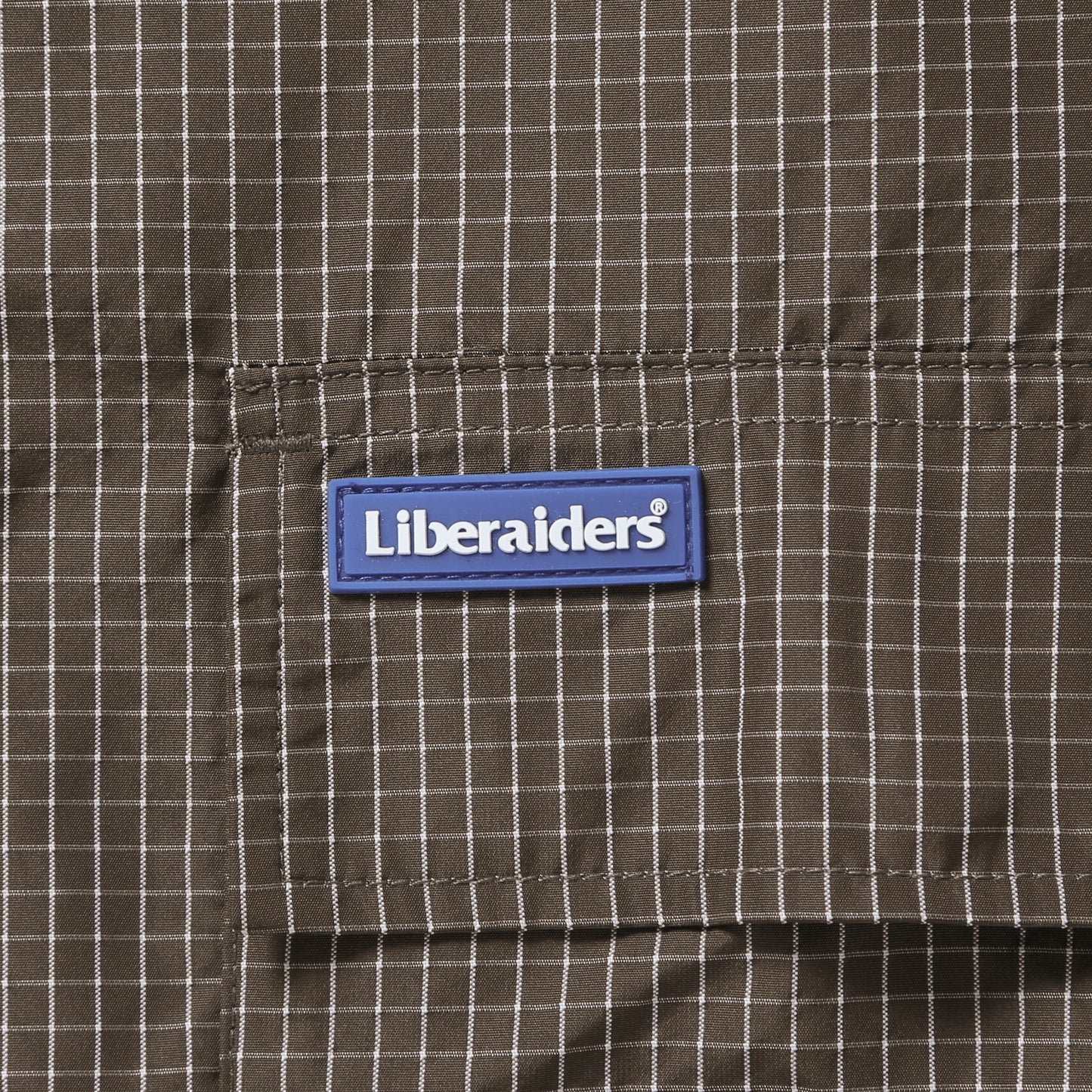 Liberaiders ® (リベレイダース)/ GRID CLOTH S/S SHIRT 70201 BROWN