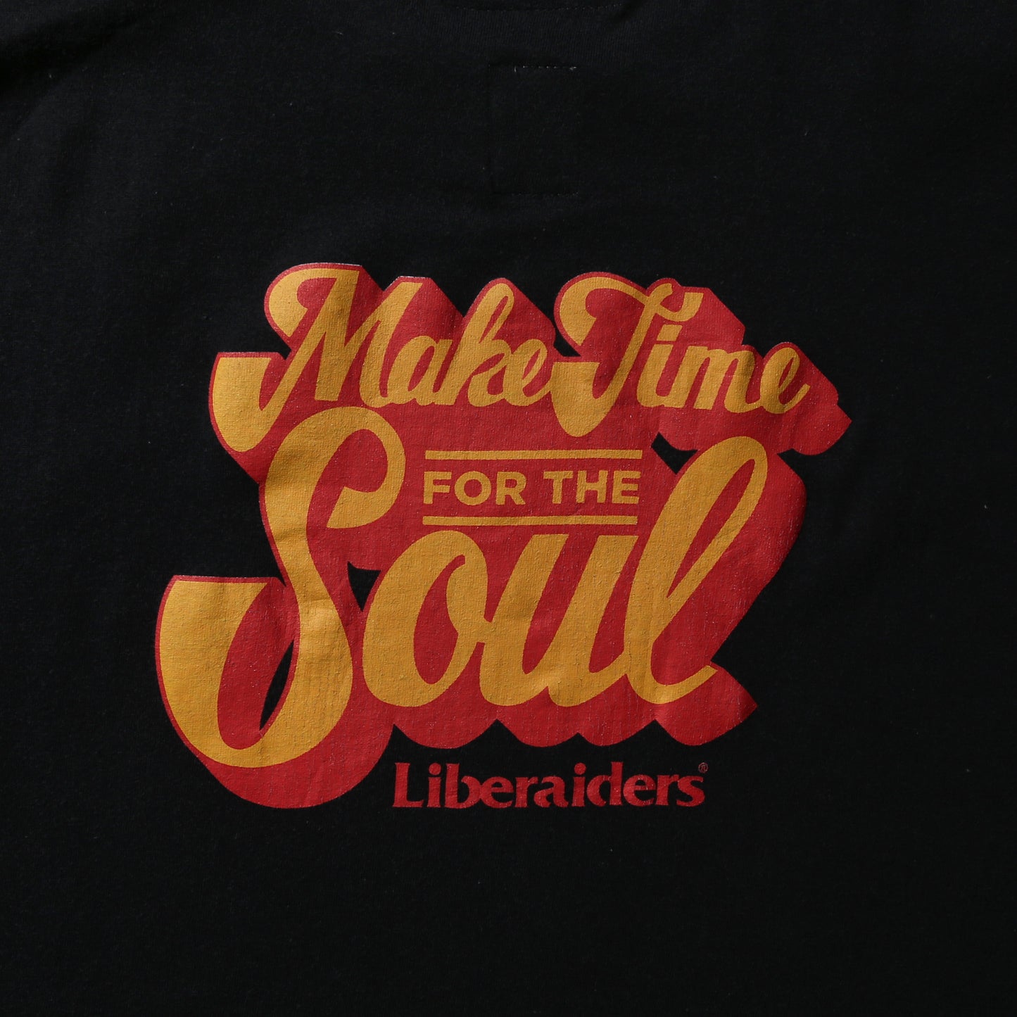 Liberaiders リベレイダース TYPOGRAPHY TEE  タイポグラフィ Tシャツ 7061 1 ブラック