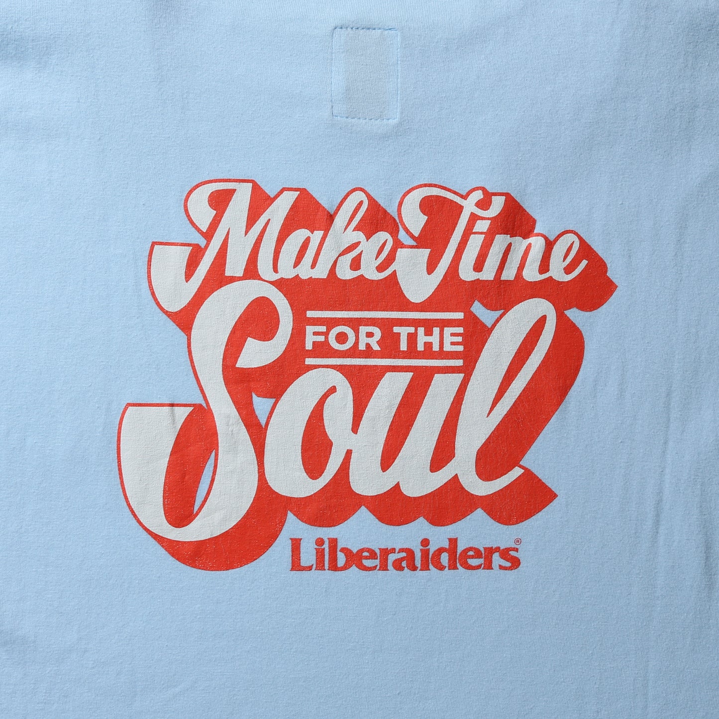 Liberaiders リベレイダース TYPOGRAPHY TEE  タイポグラフィ Tシャツ 7061 1 サックス