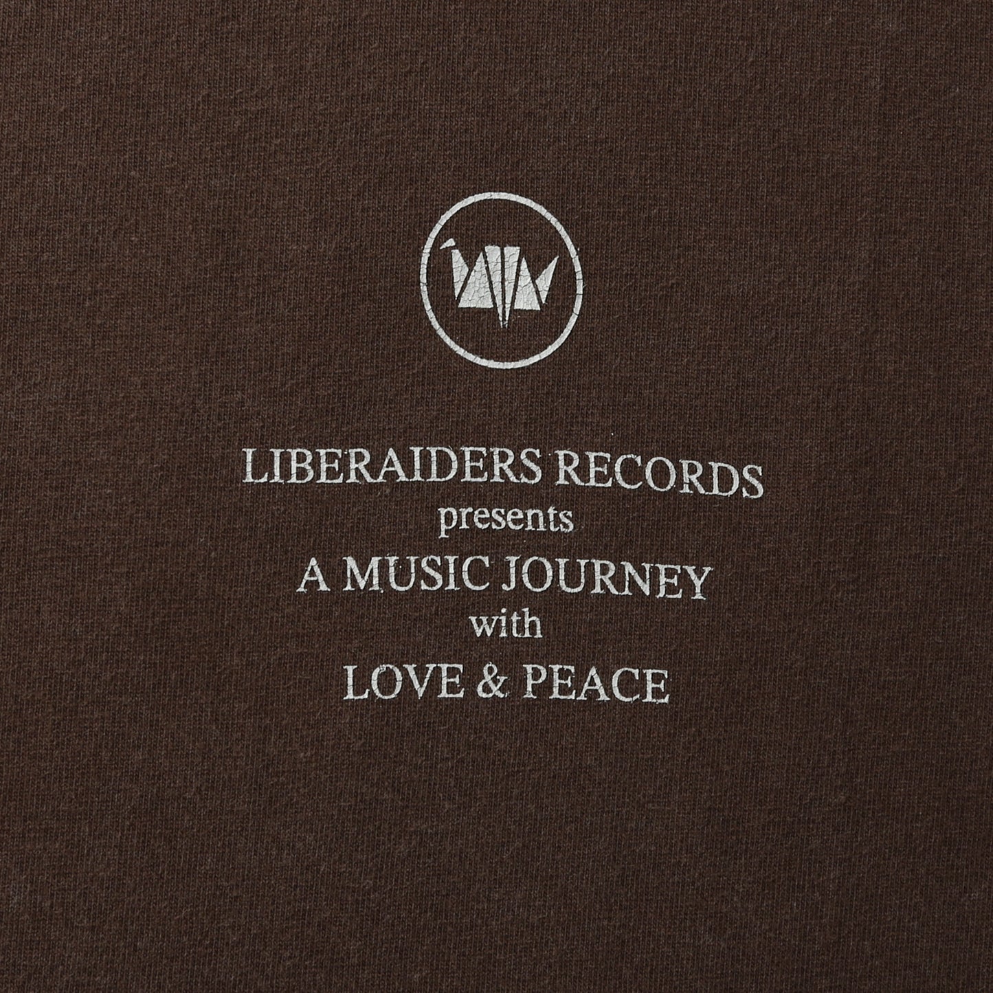 Liberaiders LIBERAIDERS RECORDS TEE リベ レイダース ヴィンテージ ライク T 70613 ブラウン