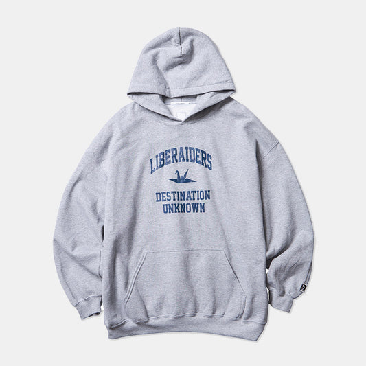 Liberaiders (リベレイダース) 24 F/W カレッジロゴ フーディー COLLEGE LOGO HOODIE 78307 グレー