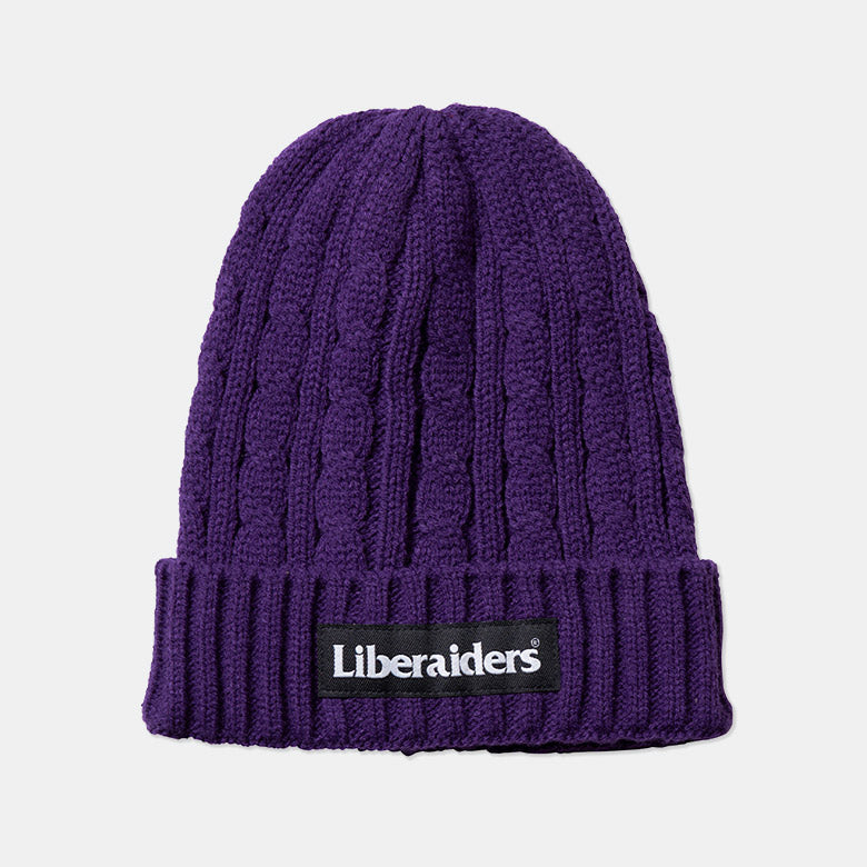 Liberaiders (リベレイダース) 24 F/W ケーブルニット キャップ CABLE KNIT CAP 78906  パープル