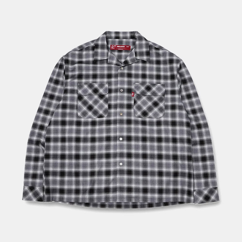 HIDE AND SEEK / Ombre Check L/S Shirt(24aw) ハイドアンドシーク オンブレ チェックシャツ  グレー