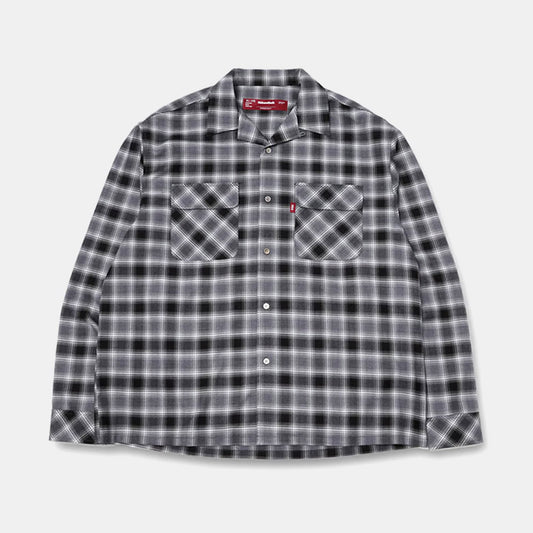 HIDE AND SEEK / Ombre Check L/S Shirt(24aw) ハイドアンドシーク オンブレ チェックシャツ  グレー