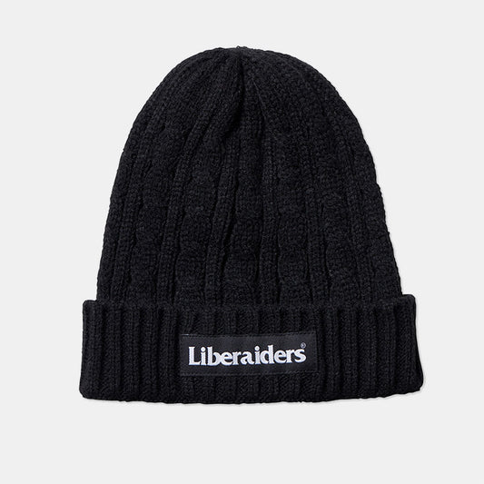 Liberaiders (リベレイダース) 24 F/W ケーブルニット キャップ CABLE KNIT CAP 78906  ブラック