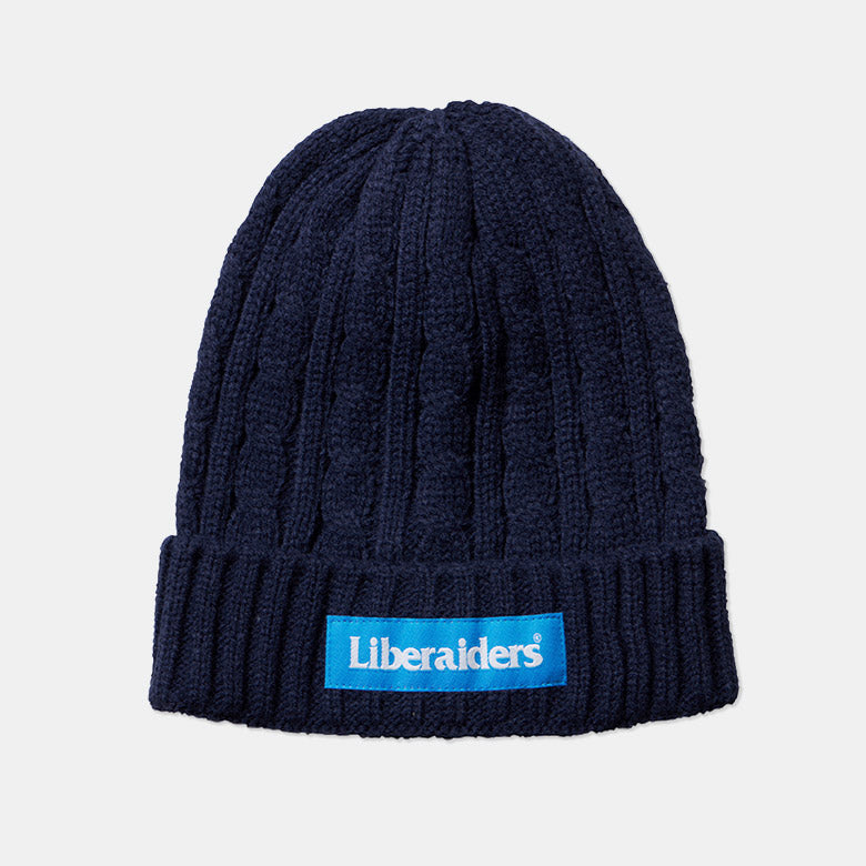 Liberaiders (リベレイダース) 24 F/W ケーブルニット キャップ CABLE KNIT CAP 78906  ネイビー