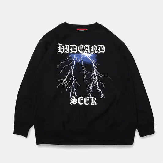 HIDE AND SEEK (ハイドアンドシーク) Thunder Sweat Shirt  サンダースウェットシャツ