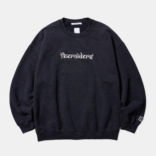 Liberaiders (リベレイダース) 24 F/W 刺繍 ロゴクルーネック EMBORIDERY LOGO CREWNECK 78311 ブラック