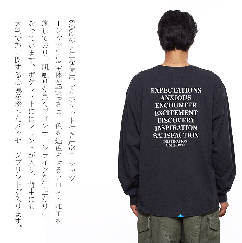 Liberaiders (リベレイダース) 24 F/W ポケットロンT POCKET L/S TEE 78502 ブラック