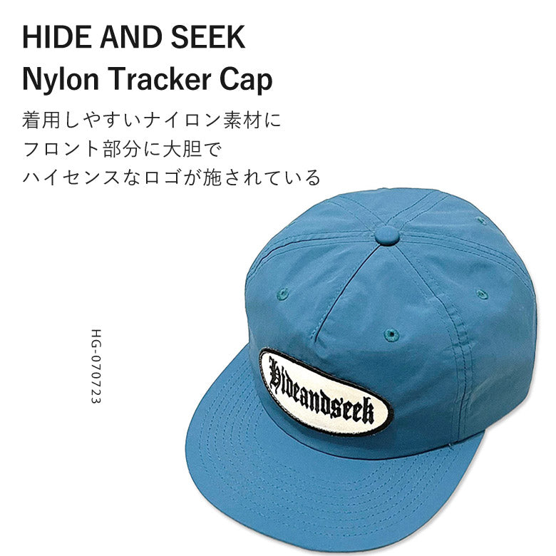 HIDE AND SEEK ハイドアンドシーク / Nylon Tracker Cap ナイロン トラッカー キャップ / グリーン
