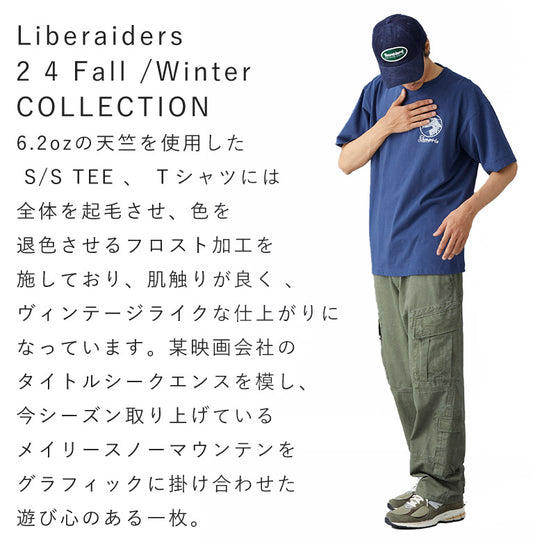 Liberaiders (リベレイダース) 24 F/W タイトル シークエンス Tシャツ TITLE SEQUENCE TEE 78602 ネイビー