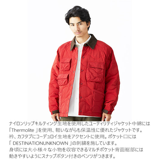 Liberaiders (リベレイダース) 24 F/W  キルティングミリタリージャケット QUILTED MILITARY JACKET レッド