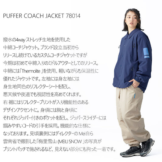 Liberaiders (リベレイダース) 24 F/W  パファーコーチジャケット PUFFER COACH JACKET 78014 ネイビー