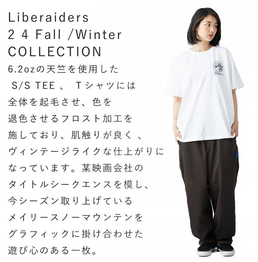 Liberaiders (リベレイダース) 24 F/W タイトル シークエンス Tシャツ TITLE SEQUENCE TEE 78602 ホワイト