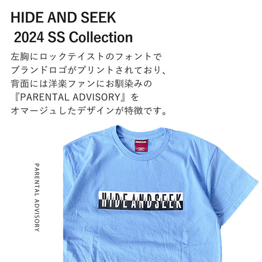 HIDE AND SEEK ハイドアンドシーク / Your Idol Is Dead S/S Tee (24ss)  ユア アイドル イズ デッド Tシャツ / サックス