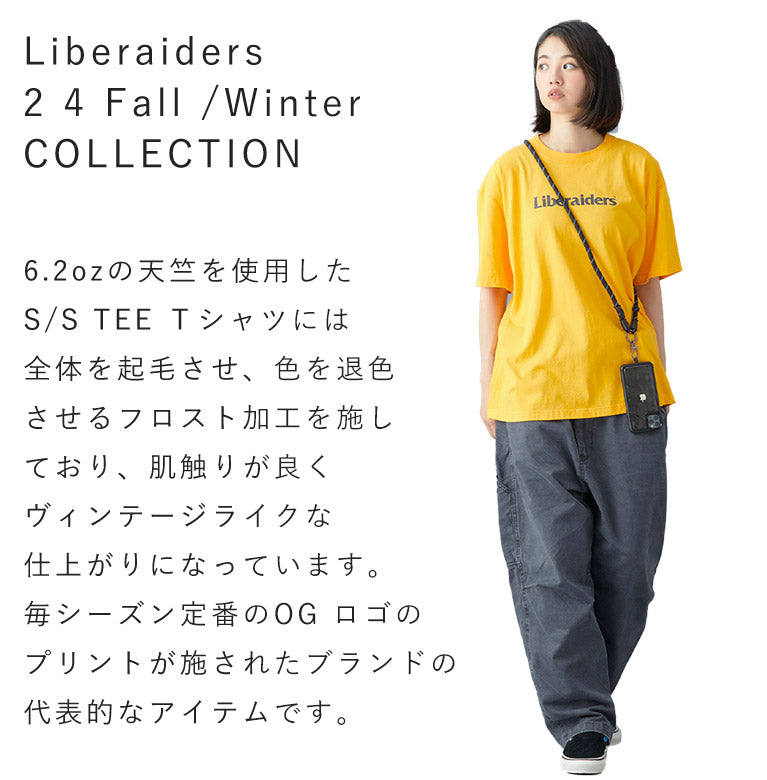 Liberaiders (リベレイダース) 24 F/W オージーロゴ Tシャツ OG LOGO TEE 78601 イエロー