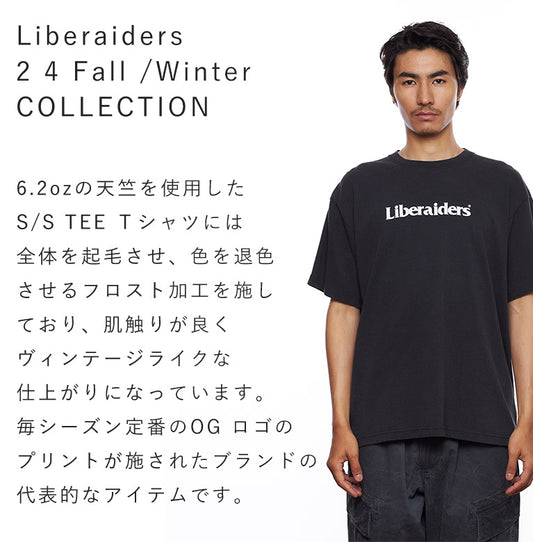 Liberaiders (リベレイダース) 24 F/W オージーロゴ Tシャツ OG LOGO TEE 78601 ブラック