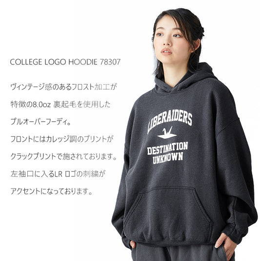 Liberaiders (リベレイダース) 24 F/W カレッジロゴ フーディー COLLEGE LOGO HOODIE 78307 ブラック