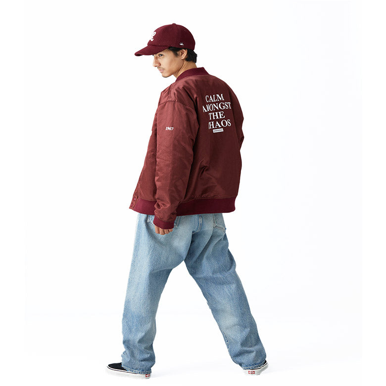 Liberaiders (リベレイダース) 24 F/W  LR バーシティジャケット LR VARSITY JACKET 78007 バーガンディー