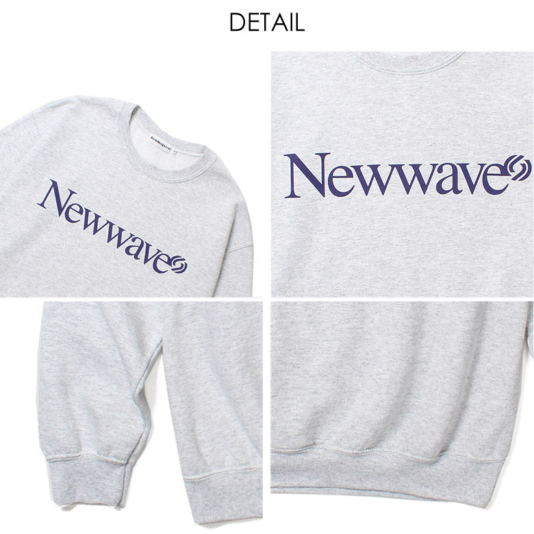 cabaret poval キャバレー ポバール Newwave Crewneck ニューウェーブ クルーネック アッシュ