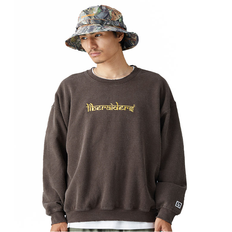 Liberaiders (リベレイダース) 24 F/W 刺繍 ロゴクルーネック EMBORIDERY LOGO CREWNECK 78311  レッド