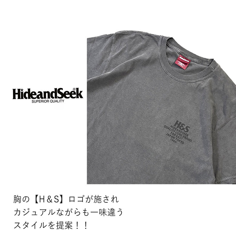 HIDE AND SEEK ハイドアンドシーク / Californication S/S Tee (24ss) カリフォルニケーション Tシャツ / D-ブラック